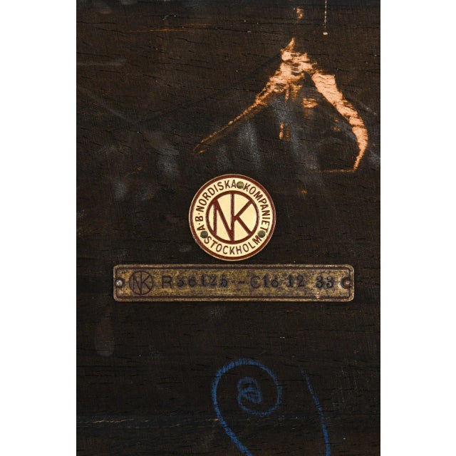 Wood Typenko Mirror by Axel Einar Hjorth for Nordiska Kompaniet, Sweden For Sale - Image 7 of 8