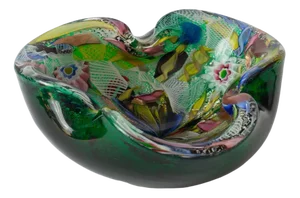Murano Byzantino Glass Bowl from Avem, 1960s