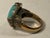 1990s 1990s Barse Turquoise Gold Ring (Unisex), Size 10.5 For Sale - Image 5 of 12