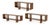 Set of Three Modern Graduated Walnut Modular Shelves For Sale - Image 14 of 14