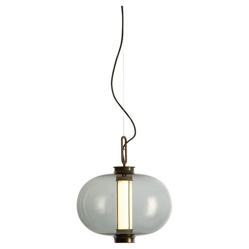 Bai T Ma Ma Bronze Light with Grey Glass Diffuser by Neri & Hu for Parachilna For Sale - Image 9 of 9