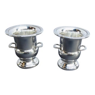 Sterling Silver Classic Urn ToothPick Holders-Pair of 2 --3.75 Dwt. For Sale
