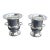 Sterling Silver Classic Urn ToothPick Holders-Pair of 2 --3.75 Dwt. For Sale