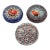 Set of 3 Murano Milifiori Paper Weights With Factory Stickers - Made in Italy For Sale