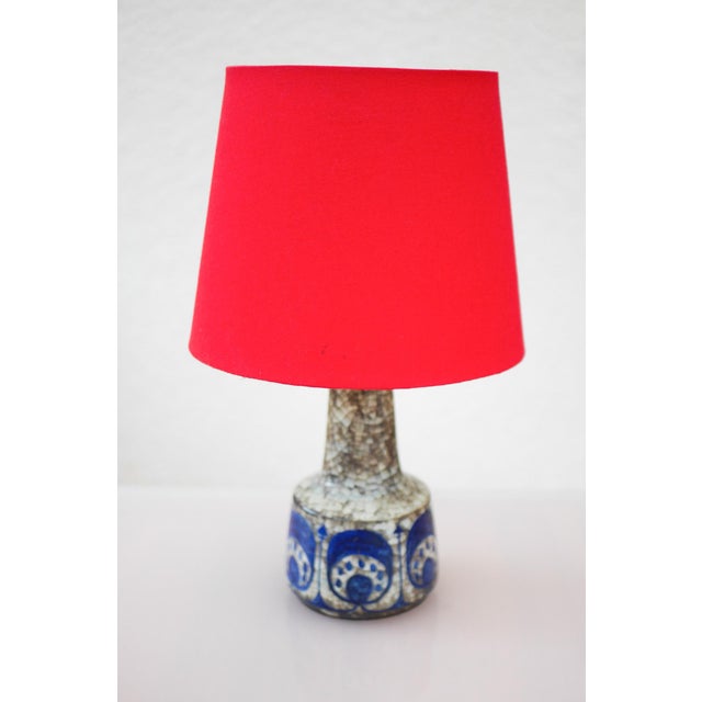 Blue Mid-Century Modern Pottery Table Lamp by Marianne Starck for Michael Andersen & Son, Denmark, 1960s For Sale - Image 8 of 18