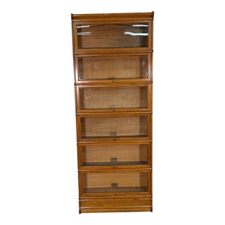 Globe Wernicke Oak Barrister Bookcase For Sale