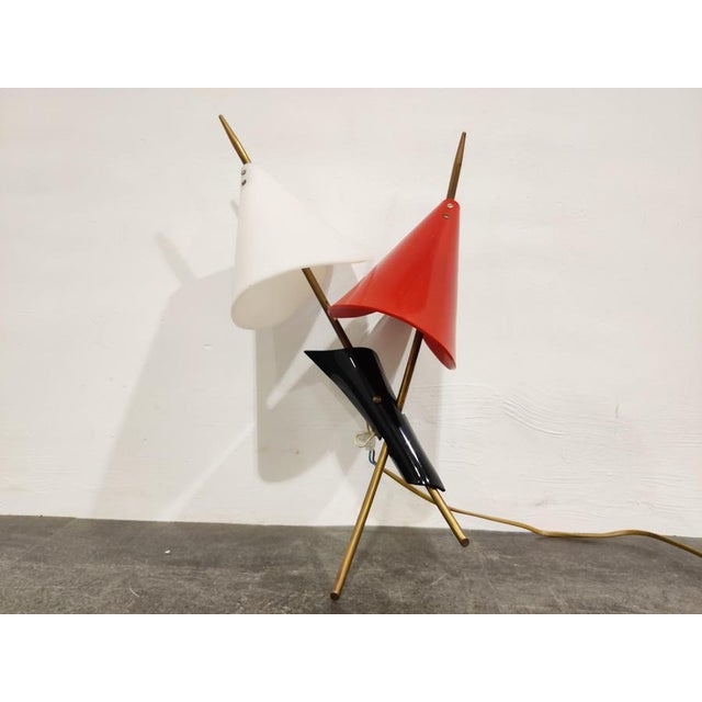Metal Mid-Century Italian Colored Wall Light, 1950s For Sale - Image 7 of 12