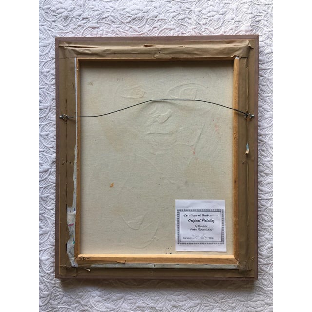 1980s Peter Keil Abstract Portrait Painting, Framed For Sale - Image 5 of 7