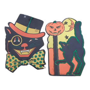 Black Halloween Cat Die Cut Set 2