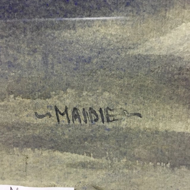 Traditional 1970s Vintage Marion Morrison Wharf, Monterey Ca Signed Watercolor Painting For Sale - Image 3 of 13