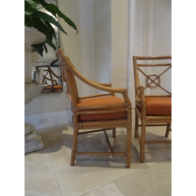 McGuire Target Arm Chair a Pair For Sale - Image 10 of 12