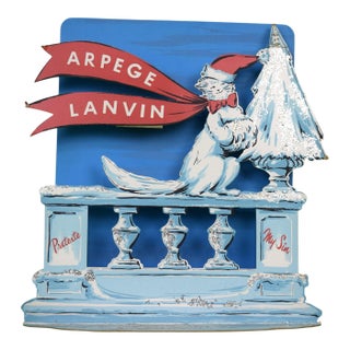 1950s Arpege X Lanvin My Sin Perfume 3-D Advert Sign For Sale