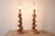 Mid-Century Modern Sculpted Wooden Lamps by Light House - a Pair For Sale - Image 3 of 6
