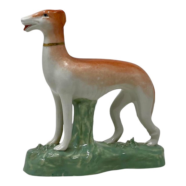 Antique Staffordshire Whippet Dog Figurine Chairish