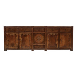 Rustic 17th Century Elm Sideboard For Sale