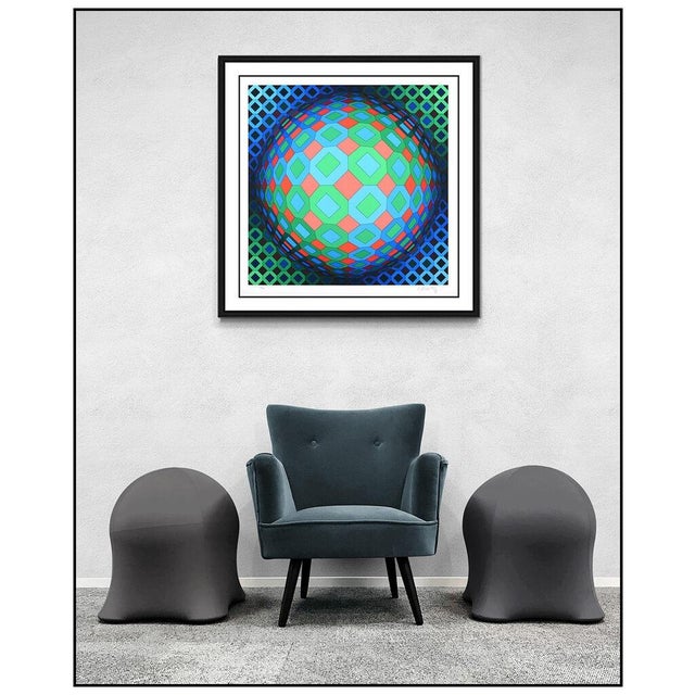 Message us to inquire about custom framing options! (Included for free with every purchase) The artwork here, "Vega Cor",...