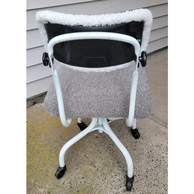 Steelcase Furry 1950s Industrial Office Chair Conversion For Sale - Image 10 of 11