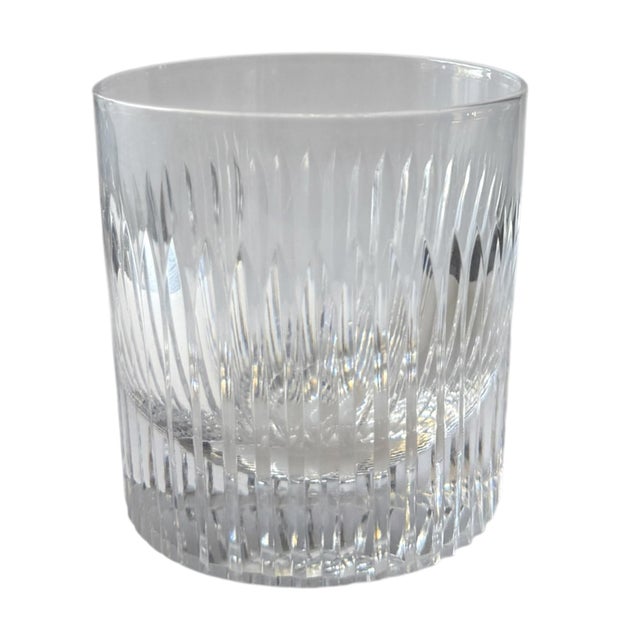 1980s Vintage Gucci Signed Crystal Double Old Fashioned Glasses - Set of 5 For Sale - Image 5 of 10