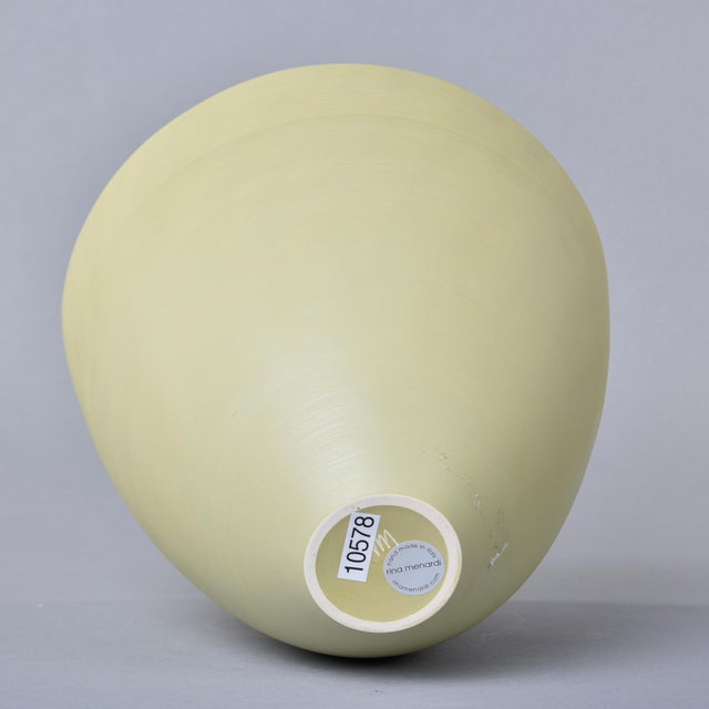 Medium Rina Menardi Light Pistachio Cup Shape Bowl For Sale In Detroit - Image 6 of 8