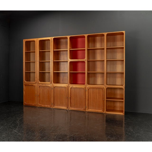 Modular Wall Unit in Pine, 1950s For Sale - Image 11 of 18