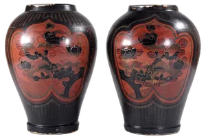 Antique Japanese Meiji Period Arita Vases, 1890s, Set of 2