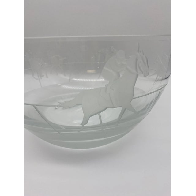 2000 - 2009 Hand Cut Crystal Polo Bowl For Sale - Image 5 of 9