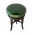 Late 19th Century Adjustable English Mahogany Music Stool, Green Leather Seat, C. 1860 For Sale - Image 5 of 8
