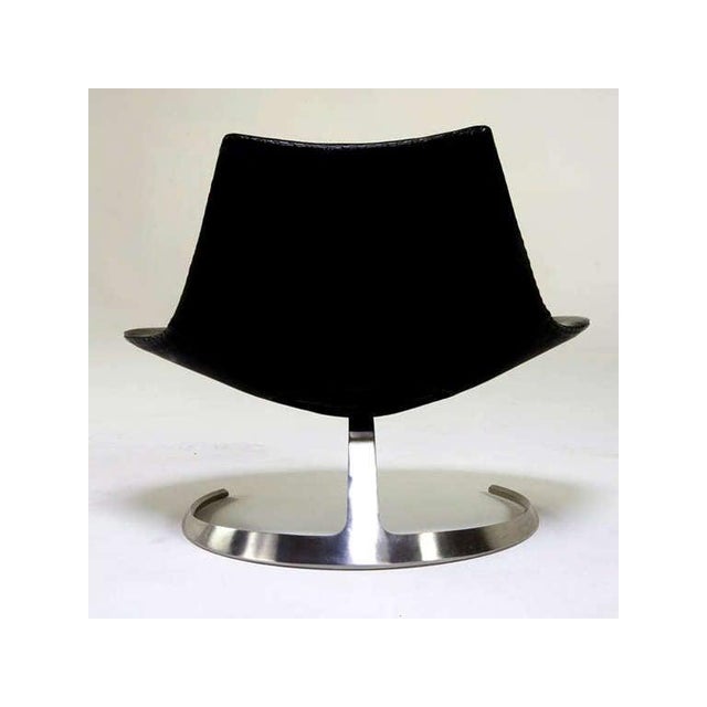 Pair of Rare Danish Scimitar Lounge Chairs For Sale In Atlanta - Image 6 of 7