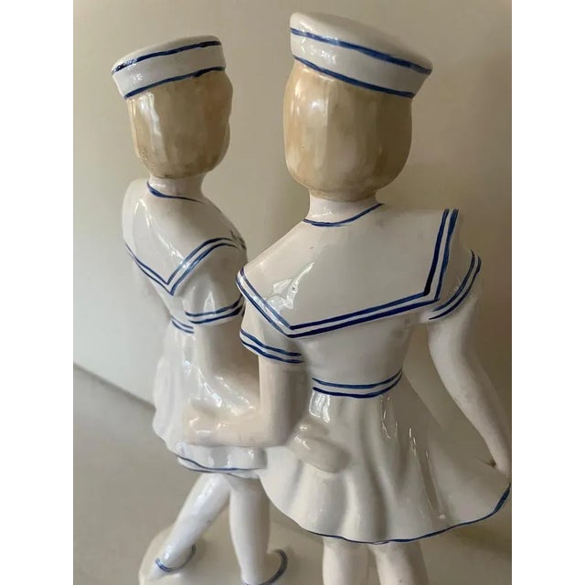 1940s Earthenware Sailor Statuette, 1940s For Sale - Image 5 of 9
