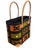 Tribal Sewn & Embroidered Large Raffia /Leather Tote Bag Madagascar For Sale - Image 3 of 6