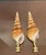 Natures Beauty gorgeous pair of turbo sea shells mounted on brass bases as lamp finials. Great accent for coastal home decor.