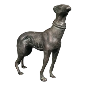 1930s Vintage French Bronze Greyhound Figure