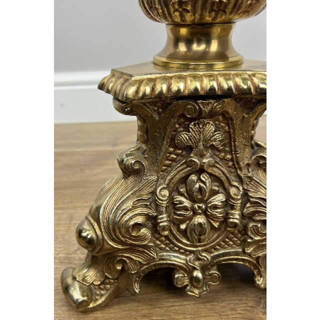 Vintage Floor Lamp with Tassel Shade For Sale - Image 12 of 18