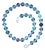 Ajd 24 Inch Transparent Multi Color Fluorite Necklace For Sale