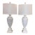 Vintage Urn Lamps in Gloss White - a Pair For Sale