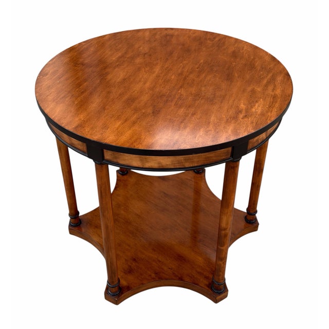 Neoclassical Late 20th Century Biedermeier Inspired Neoclassical Occasional Table For Sale - Image 3 of 4