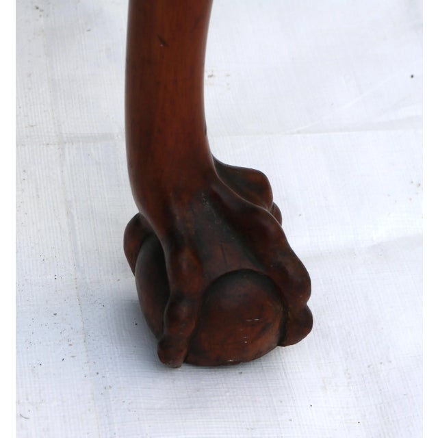 Mid 20th Century Mid 20th Century Chippendale Style Mahogany Ball and Claw Foot Window/Foot of Bed Seat For Sale - Image 5 of 13