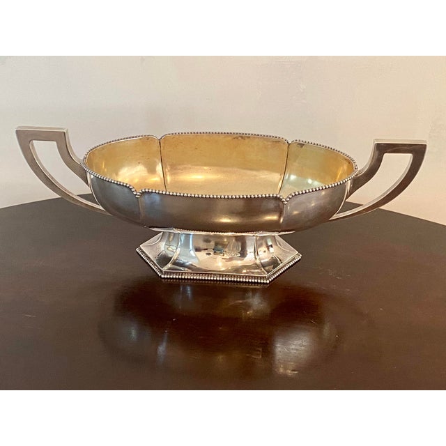 Wilhelm T. Binder Late 19th Century Wilhem Binder 800 German Silver Centerpiece Bowl For Sale - Image 4 of 12
