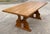 Mid 20th Century Vintage Brutalist Trestle Dining Table For Sale - Image 5 of 12
