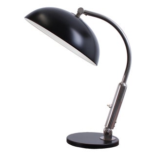Bauhaus Black 144 Table Light by H. Th. J. A. Busquet for Hala, 1950s For Sale