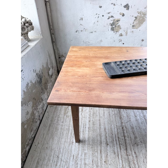 Pitch Pine Farmhouse Table, 1950s For Sale - Image 11 of 18