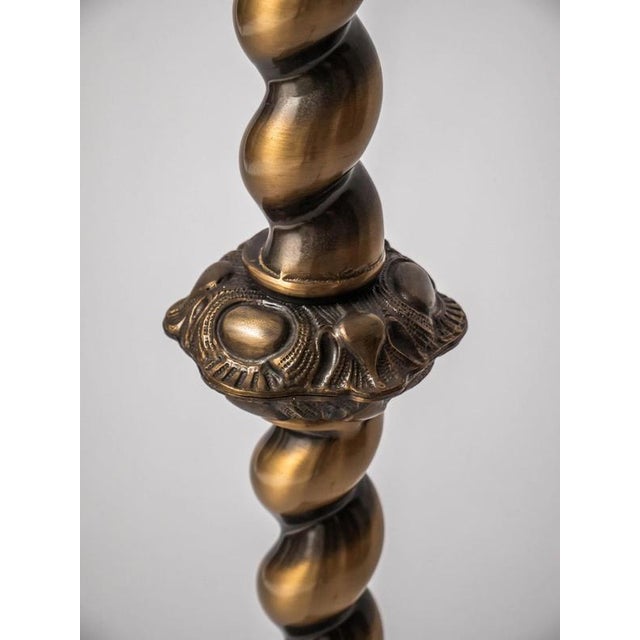 Baroque Narrow Floor Lamp in Brass For Sale - Image 13 of 13