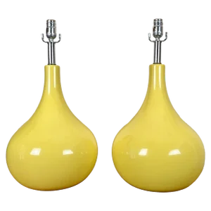 Pair of Mid Century Teardrop Table Lamps
