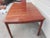 Solid natural cherry dining table, finish is adaptable with alot of other chair finishes.this is so versatile, can seat 4,...