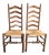 Pair of Mid 19th Century Ladderback and Bobbin Chairs For Sale