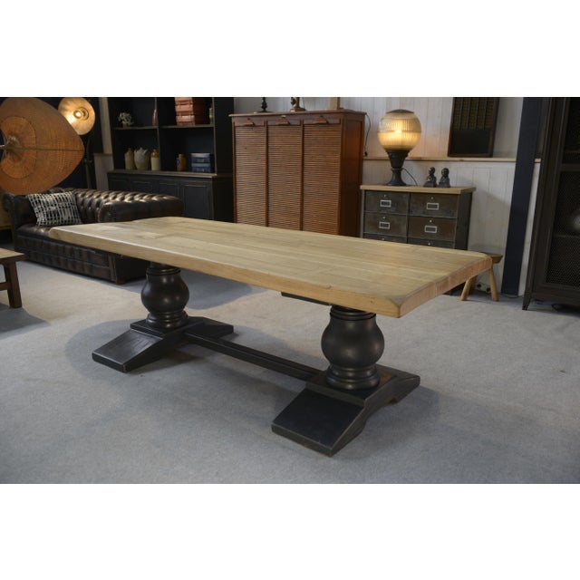 Monastery Table in Oak Dovetail, Early 20th Century For Sale - Image 4 of 12
