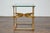 Midcentury Italian Gilt Metal Cocktail Table - Glass Top and Star Stretcher For Sale In Atlanta - Image 6 of 12