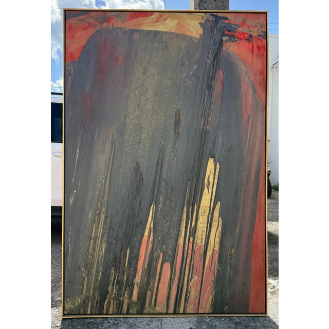 1990s Francine Tint, Large Modernist Abstract Color Field Acrylic Painting Woman Artist Francine Tint For Sale - Image 5 of 18