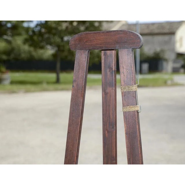 Wood Italian Painters Easel in Wood, 1920s For Sale - Image 7 of 9