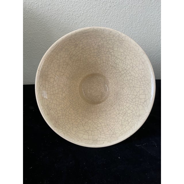 Craquelé Ceramic Bowl by Jacques Adnet, France, 1920s For Sale - Image 6 of 8